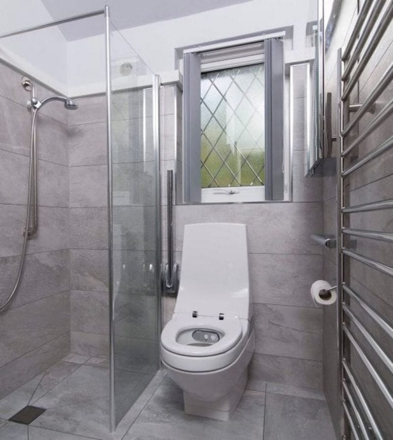 Luxury Wet Rooms Installed in The Midlands by BML Wet Room Installers in Burton on Trent - Example of a wet room we installed with electric shower, walk in shower and low level toilet